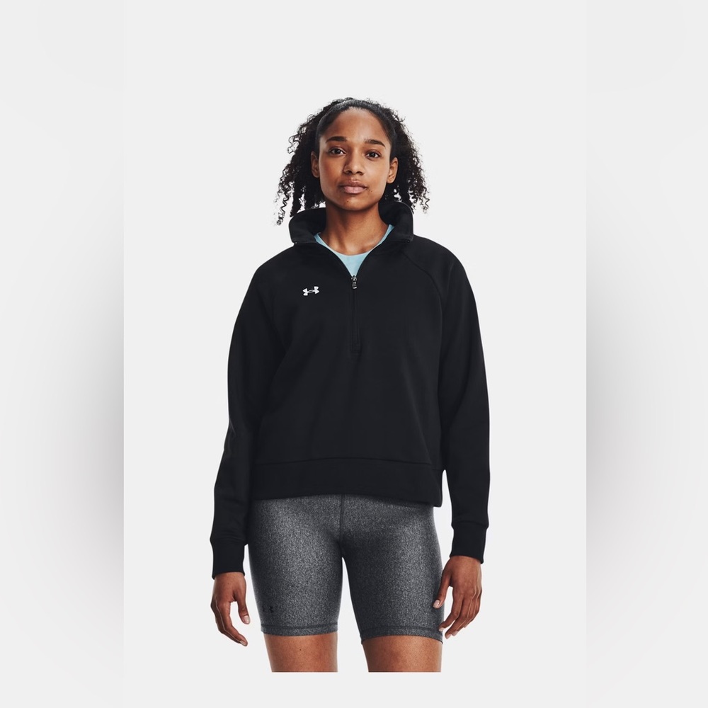Under Armour Women’s UA Rival Fleece 1/2 Zip Black size XL